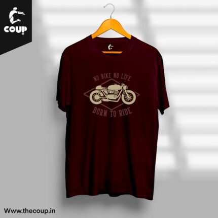 Born to Ride Maroon COUP T-shirt
