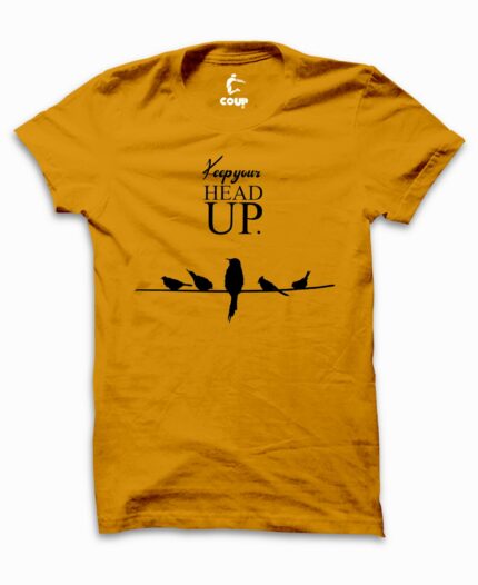Heads Up Half sleeve Cotton Tshirt