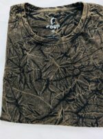 Black Acid wash folded